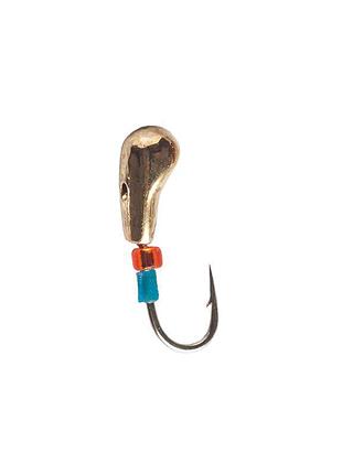 Мормышка intech ice jig клюшка с отверстием ø3.8 1шт #01 золото