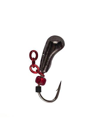 Мормышка intech ice jig клюшка с отверстием ø3.8 1шт #13 черный ц