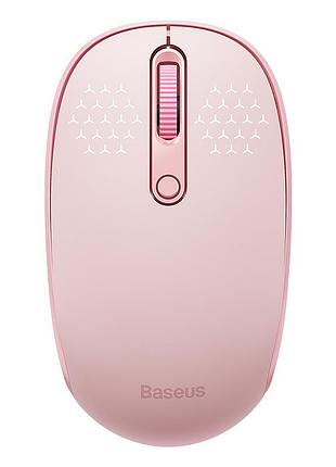 Маніпулятор миша бездротова baseus f01b tri-mode wireless mouse baby pink