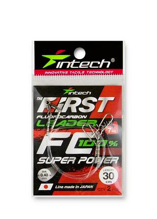 Поводок флюорокарбоновый intech fc first leader 30 cm 2 шт