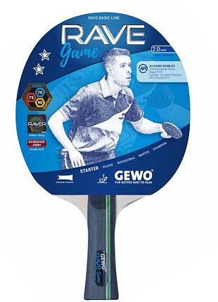 Ракетка для настільного тенісу gewo rave game fl (860200001)