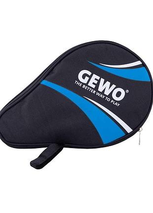 Чохол для ракетки gewo round cover master з відділенням для м'ячів black/blue (89679165)