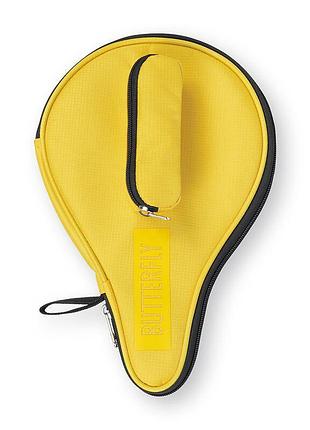 Чохол для ракетки butterfly racket case easy з відділенням для м'ячів yellow (9079300619)