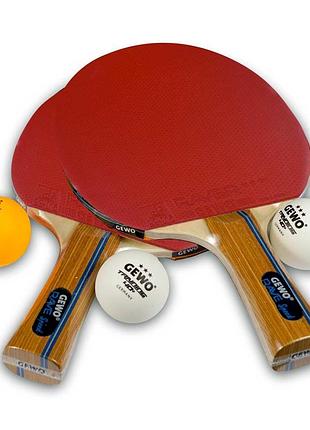 Набір для настільного тенісу gewo rave speed 2 bats 3 balls (86080000)