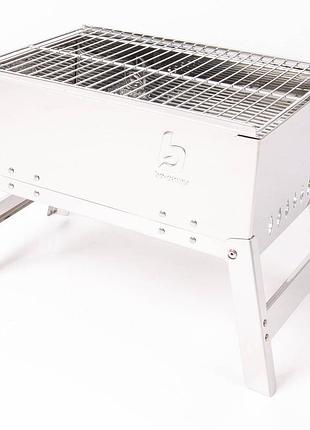 Гриль угольный bo-camp compact delux silver (8108360)