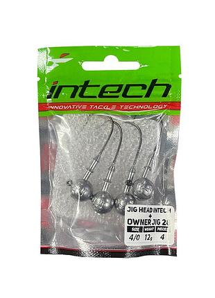 Джиг-головка jig head intech + owner jig 28 №4/0 10g (4шт)