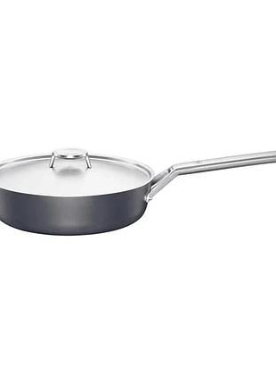 Сотейник с крышкой fiskars taiten optiheat 26 см (1066949)