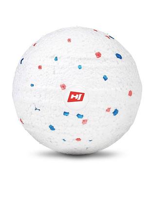 Масажний м'яч epp 80 мм hop-sport hs-p080mb білий