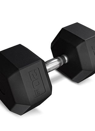 Гантеля шестигранна прогумована tx-200rd trex sport 20кг