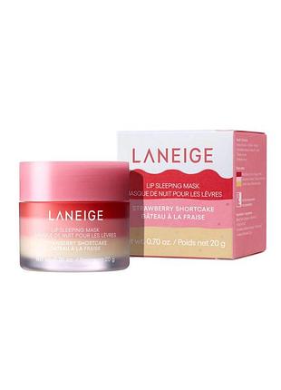 Увлажняющая питательная ночная маска для губ laneige lip sleeping mask ex short cake 20g