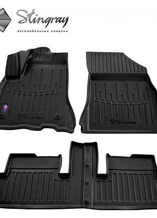 Гумові 3d-килимки в салон на citroen c4 grand picasso 2006-2013 stingray