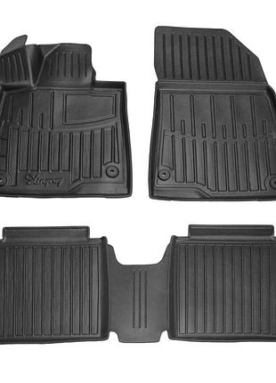 Резиновые 3d коврики в салон на zeekr 007 2023- stingray