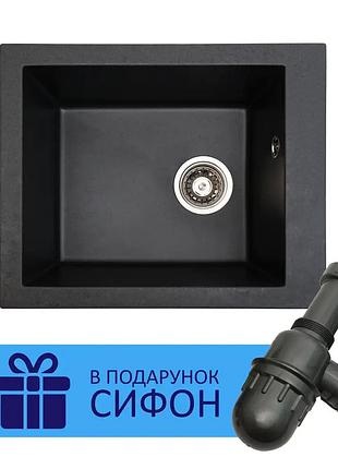 Кухонная мойка amore (black matt quartz) 500x410x190