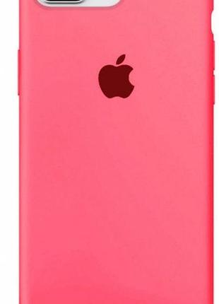 Чохол silicone case для iphone 8 plus coral кораловий