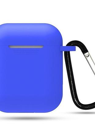 Чехол silicone case carabine для airpods ultra blue (40) синий