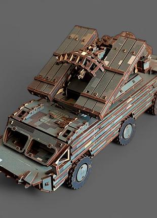 3d пазл конструктор из дерева механический timberbricks зрк оса 600 деталей!