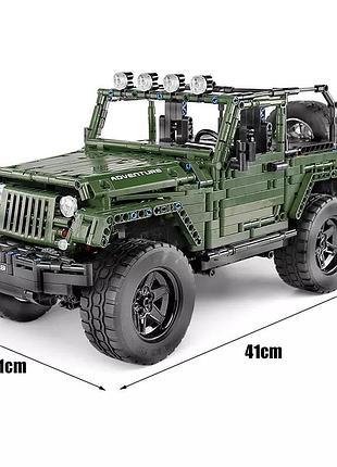 Конструктор jeep wrangler mould king внедорожник 4x4, механическая кпп 5-ступенчатая, полный привод