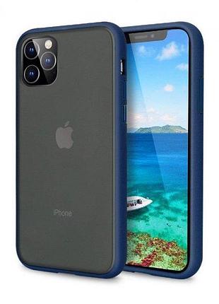 Протиударний чохол avenger case для iphone 11 pro (07) blue