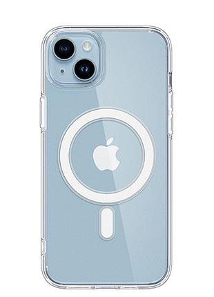 Чохол прозорий clear case with magsafe для iphone 14