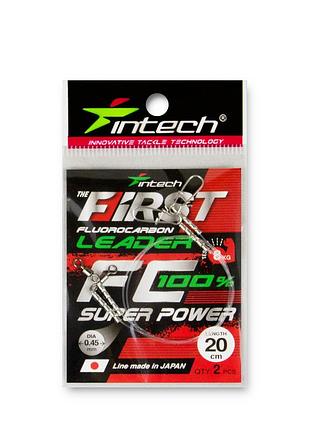 Поводок флюорокарбоновый intech fc first leader 20 cm 2 шт