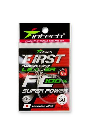 Поводок флюорокарбоновый intech fc first leader 30 cm 2 шт