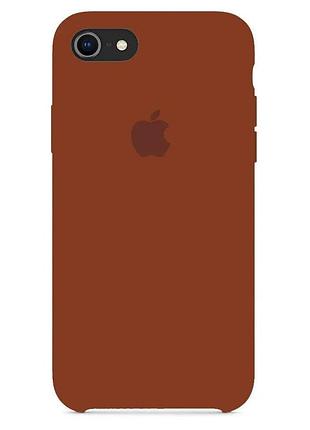 Чехол silicone case se 2020 brown шоколадный