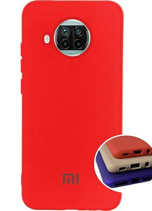 Чехол silicone full case для xiaomi mi 10т lite (24) red красный
