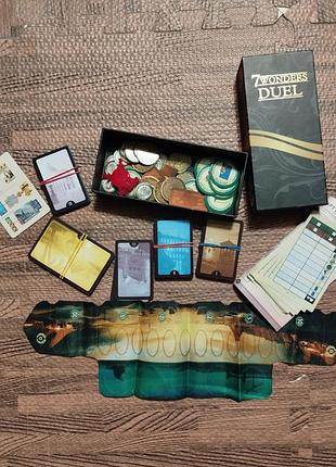 Настольная игра 7 чудес дуэль, дорожная версия