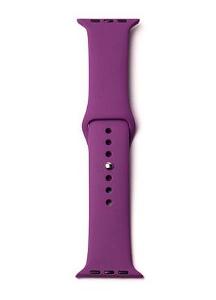 Ремешок силиконовый для apple watch 42/44/45/49mm защита от ударов фиолетовый