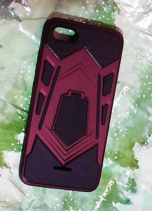 Противоударный чехол armor case с подставкой для xiaomi redmi 6a