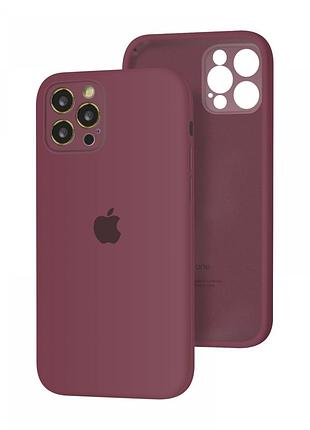 Чехол silicone full case camera protective для iphone 13 pro max blueberry (44) черника/сливовый