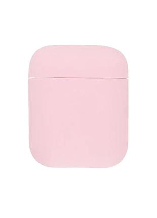 Чехол silicone case slim для airpods pink sand (01) пудра