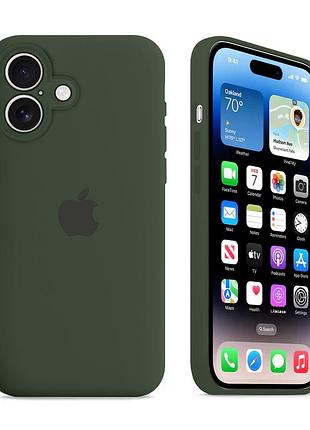 Чохол із захистом камери kassel silicone camera protective для iphone 16 (64) зелений cyprus green