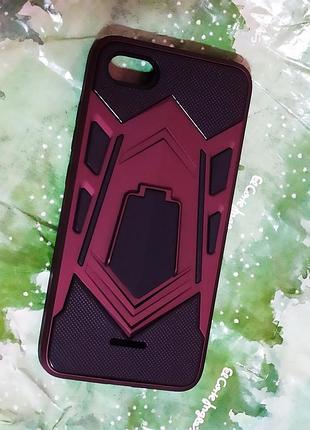 Противоударный чехол armor case с подставкой для xiaomi redmi 6a