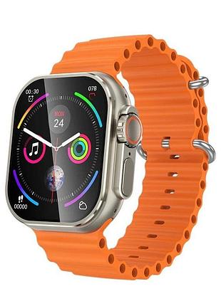 Смарт-часы hoco y23 ultra 51mm. 300 mah. ip 67 smart sports watch(call version) titanium gold