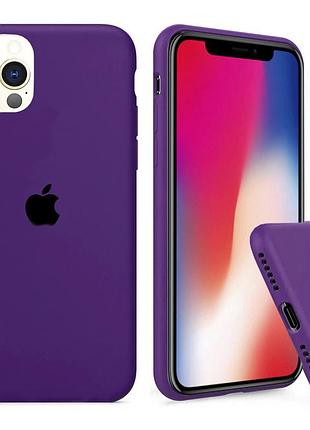Чехол silicone full case для iphone 11 pro purple фиолетовый