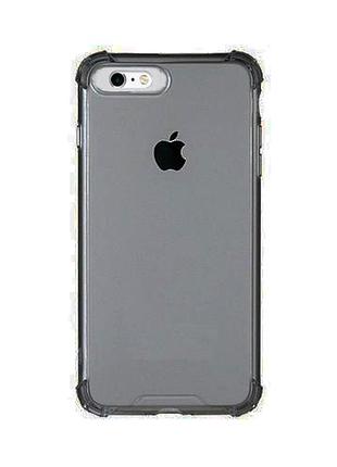 Чохол прозорий black strong для iphone 6/6s чорний