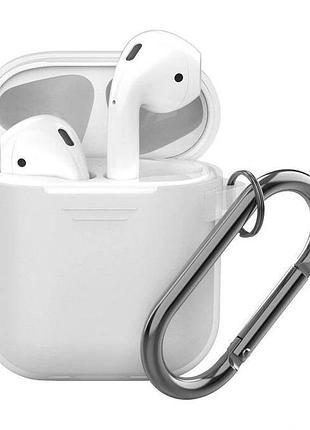Чехол silicone case soft для airpods clear (00) прозрачный