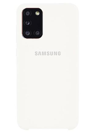 Чехол silicone case для samsung premium m31s white (09) белый