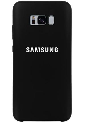 Чохол silicone case для samsung s8 plus (25) black чорний