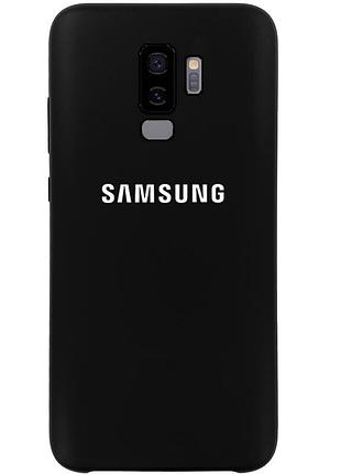 Чехол silicone case для samsung s9 plus (25) black черный