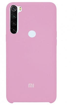 Чохол silicone case для xiaomi redmi note 8t (06) light pink рожевий