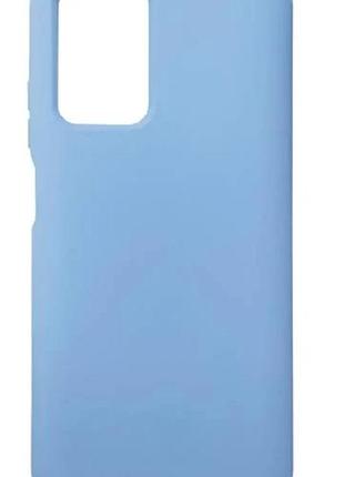 Чехол silicone case camera protective для xiaomi redmi note9t lilac cream (11) голубой