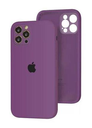 Чехол silicone full case camera protective для iphone 13 pro purple (09) фиолетовый