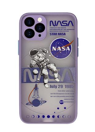 Чехол противоударный для iphone 12 pro max (12) nasa lilac наса лиловый