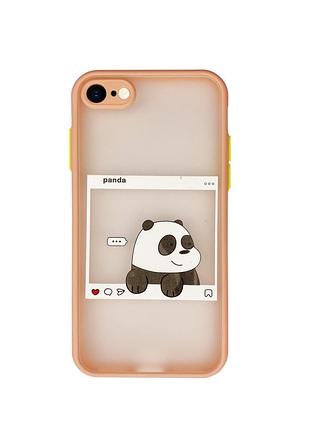 Чехол противоударный для iphone 7 (09) panda панда