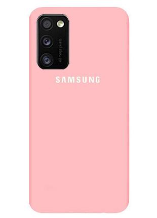 Чехол silicone case для samsung premium a41 pink (04) розовый