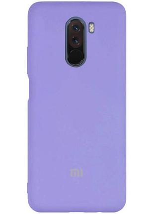 Чохол silicone case premium для xiaomi pocophone f1 lilac (13) ліловий