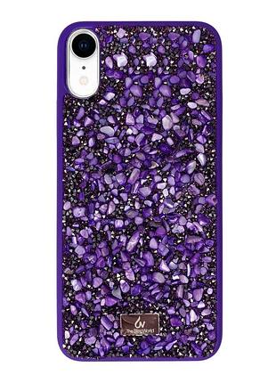 Чехол diamond the bling world case для iphone xr (04) purple фиолетовый