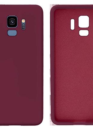 Чехол silicone case camera protective для samsung s9 (23) марсала marsala